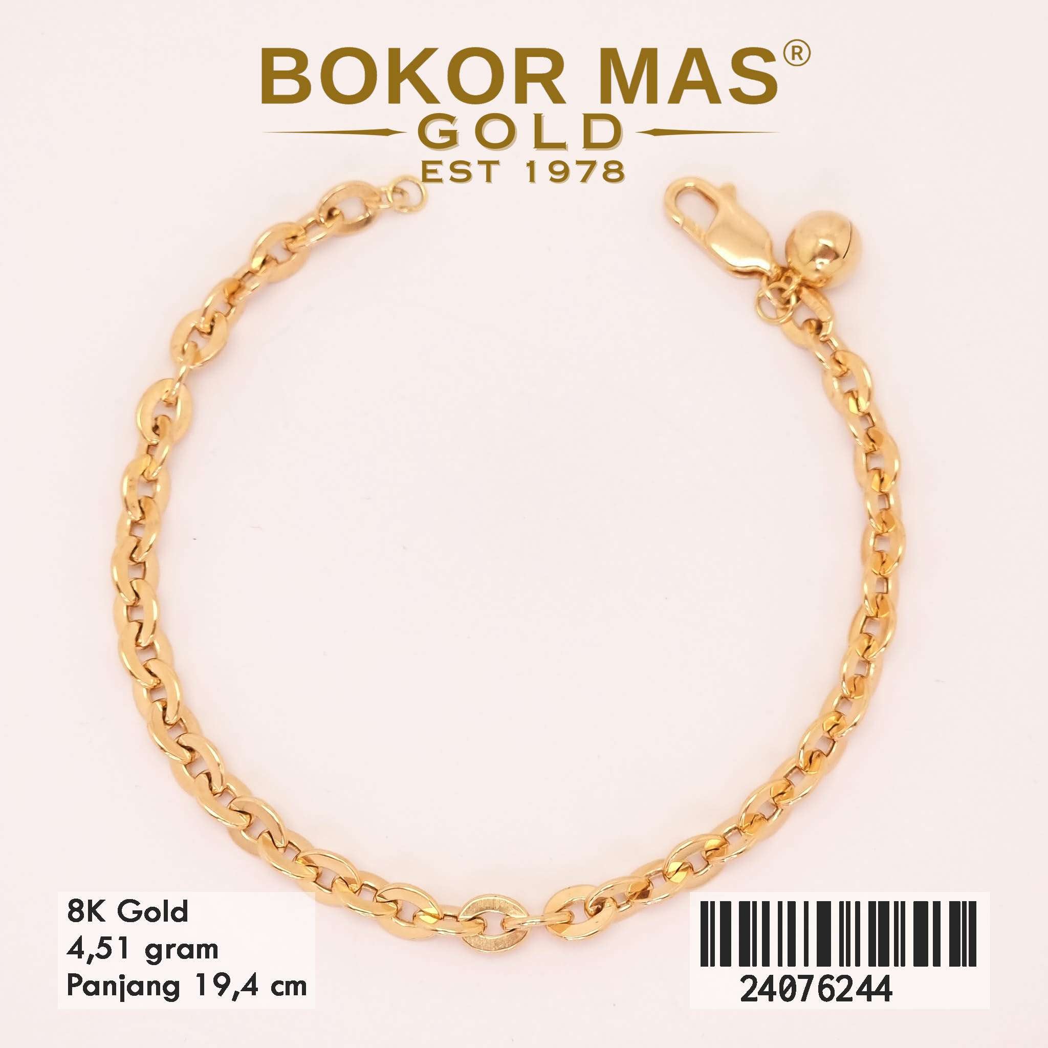 Gelang Tangan Rantai Variasi Hollotifani -  24076244 - 8K