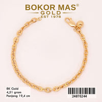 Gelang  Emas  Rantai Variasi Hollotifani -  24076244 - 8K