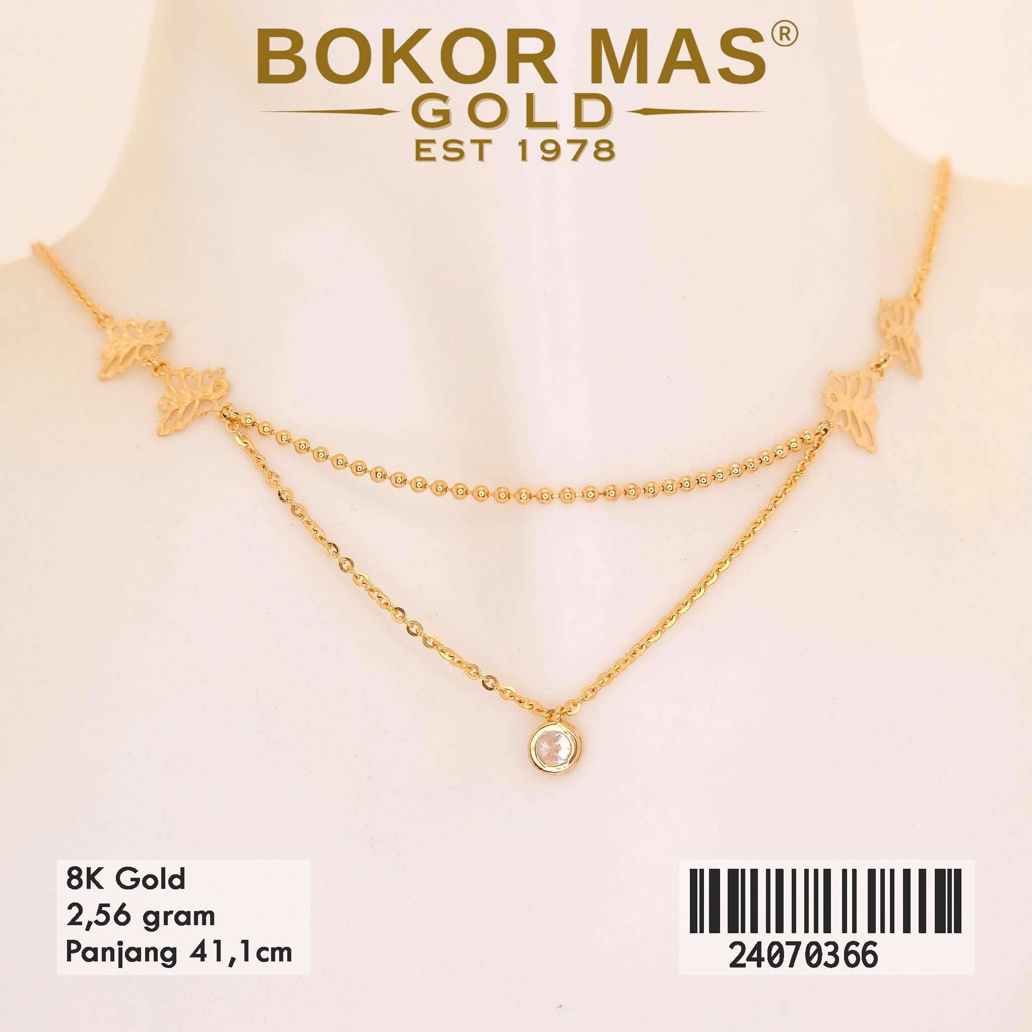 Kalung Layer Variasi Kupu-Kupu - 24070366 - 8K