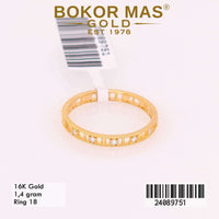 Cincin  Emas Variasi Permata Muter - 24089751 - 16K