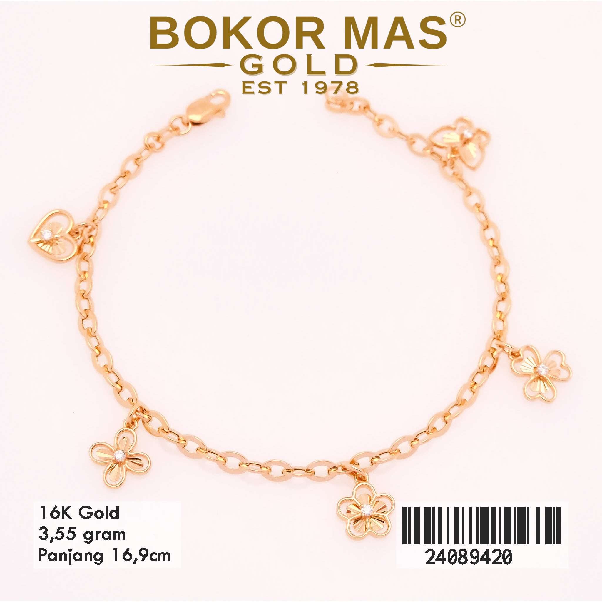Gelang Rantai Hollotifani Variasi Mainan Bunga - 24089420 - 16K