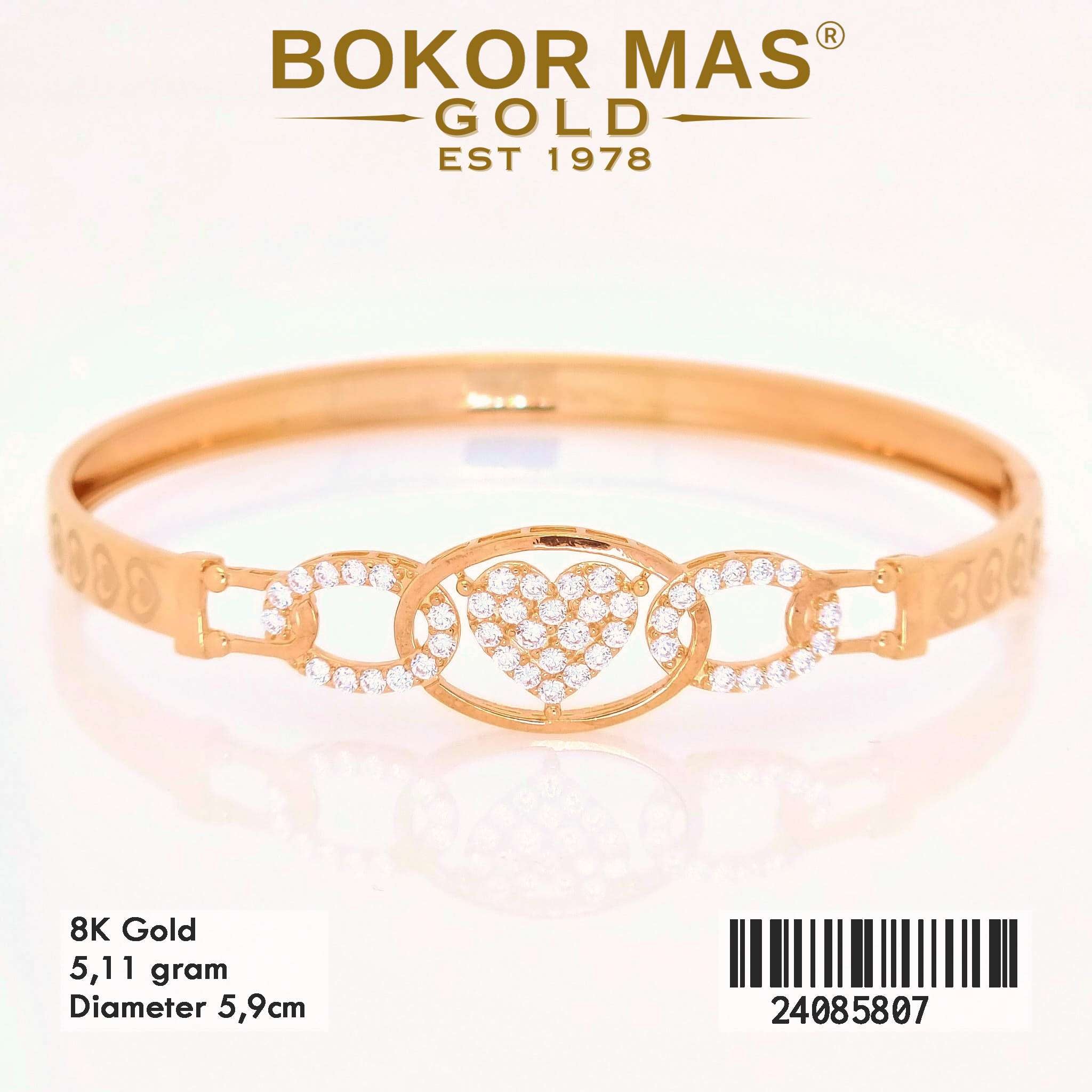 Gelang Bangkok Variasi Heart Stone - 24085807 - 8K