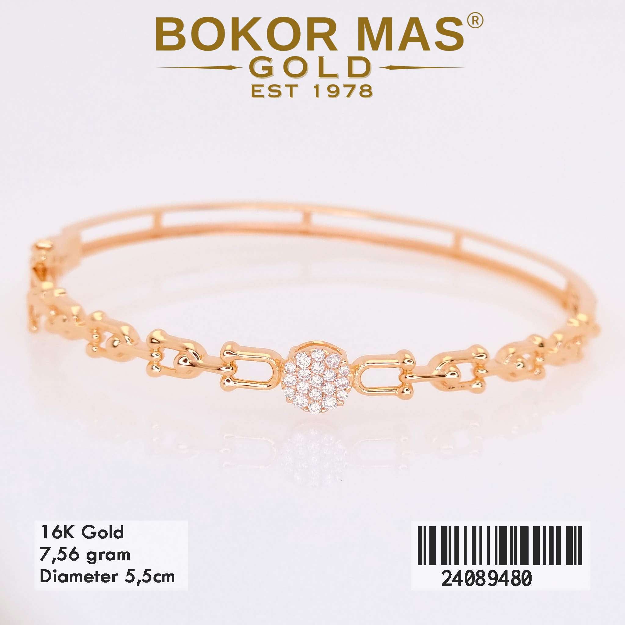 Gelang Kaku Variasi Permata Tiff - 24089480 - 16K