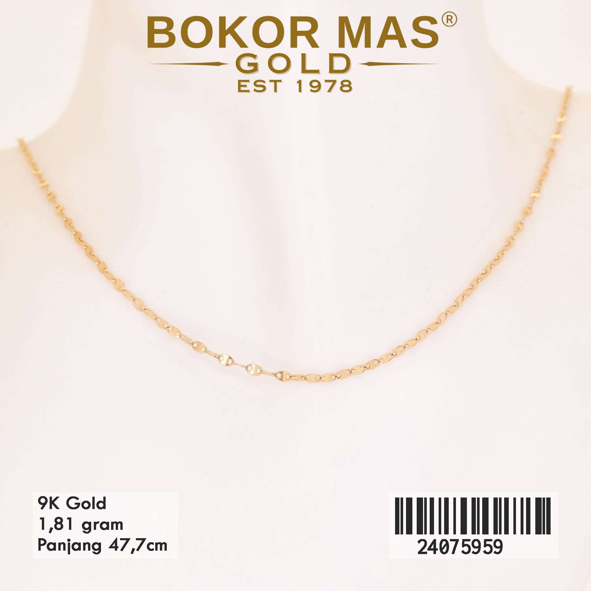 Kalung Toscano Variasi Tanpa Permata - 24075959 - 9K