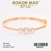 Gelang  Emas Bangkok Variasi Permata - 24085622 - 8K