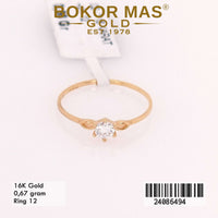 Cincin Emas  Variasi Permata - 24086494 - 16K