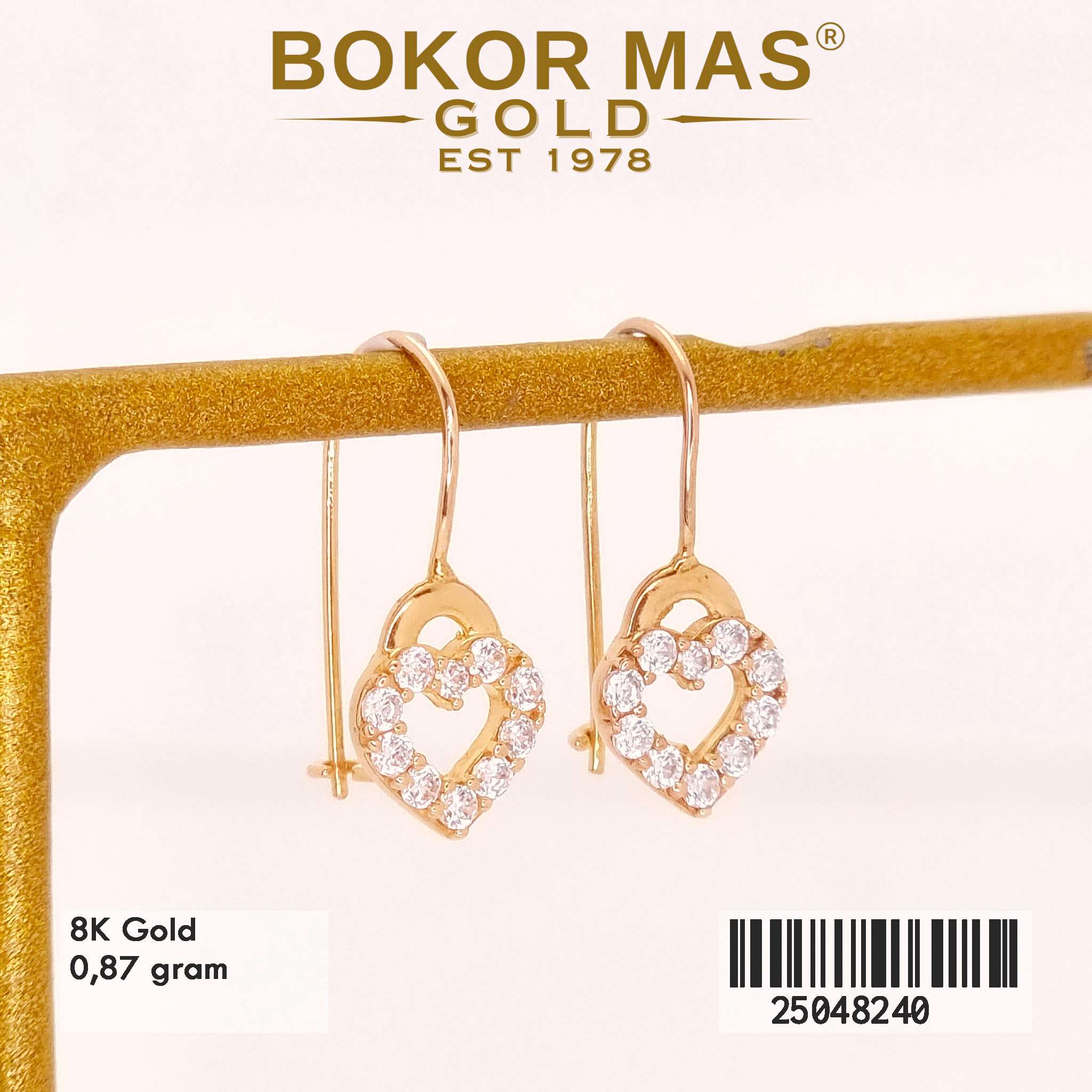 Anting Desi Variasi Hati Permata - 25048240 - 8K