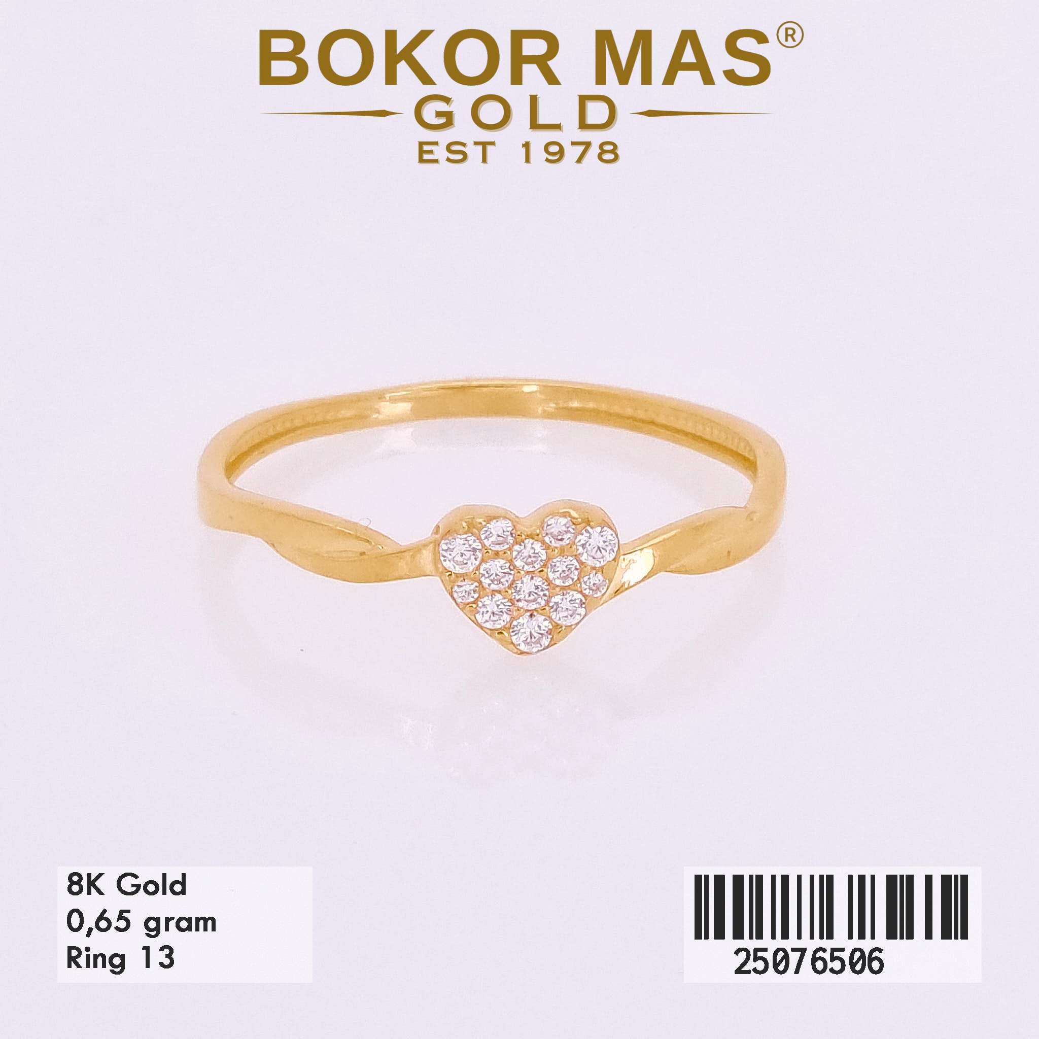 Cincin Hati Variasi Permata - 25076506 - 8K