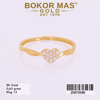 Cincin Hati Variasi Permata - 25076506 - 8K