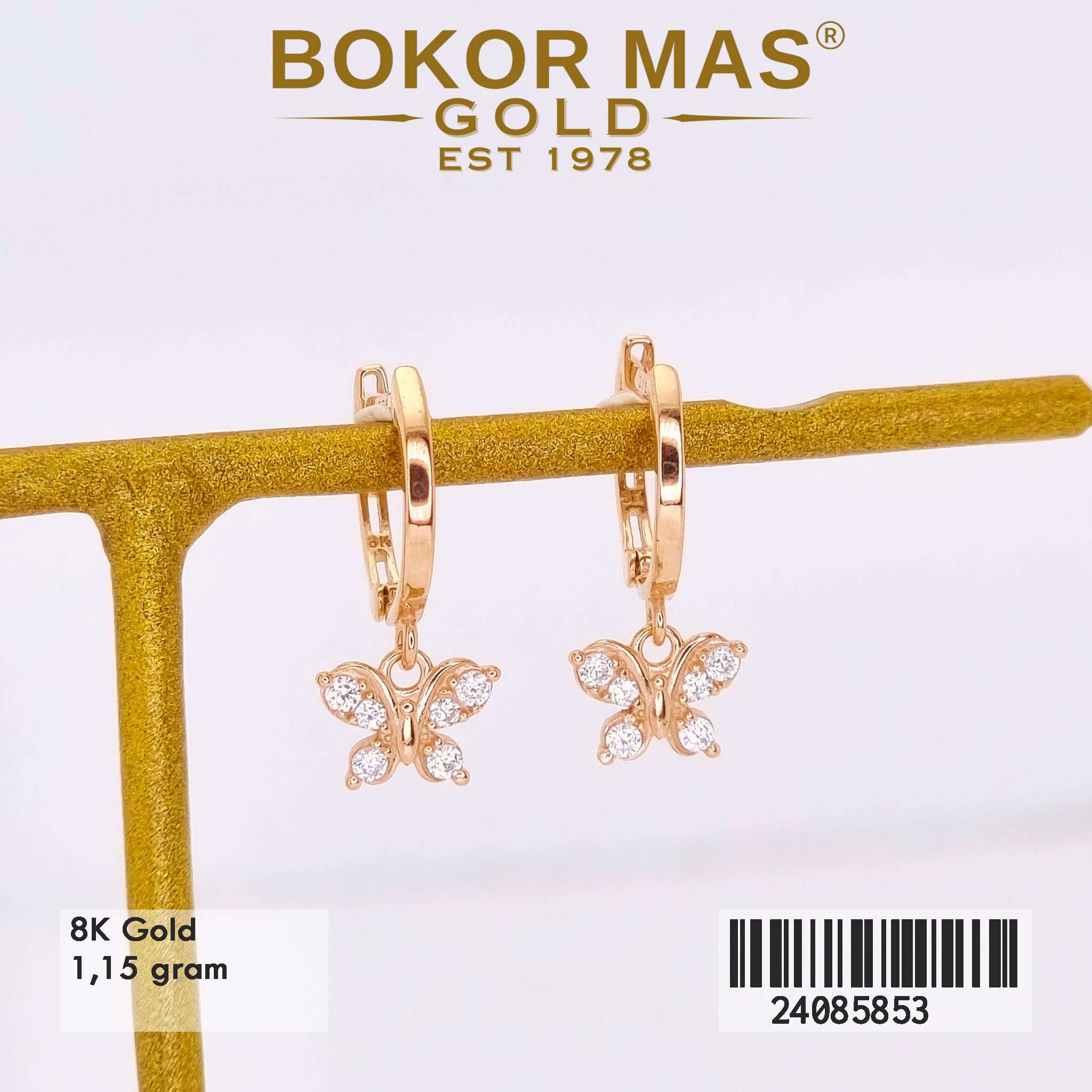 Anting Klip Variasi Kupu - 24085853 - 8K
