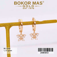 Anting Emas  Klip Variasi Kupu - 24085853 - 8K
