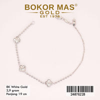 Gelang Emas Rantai Clover - 24076228 - 8K