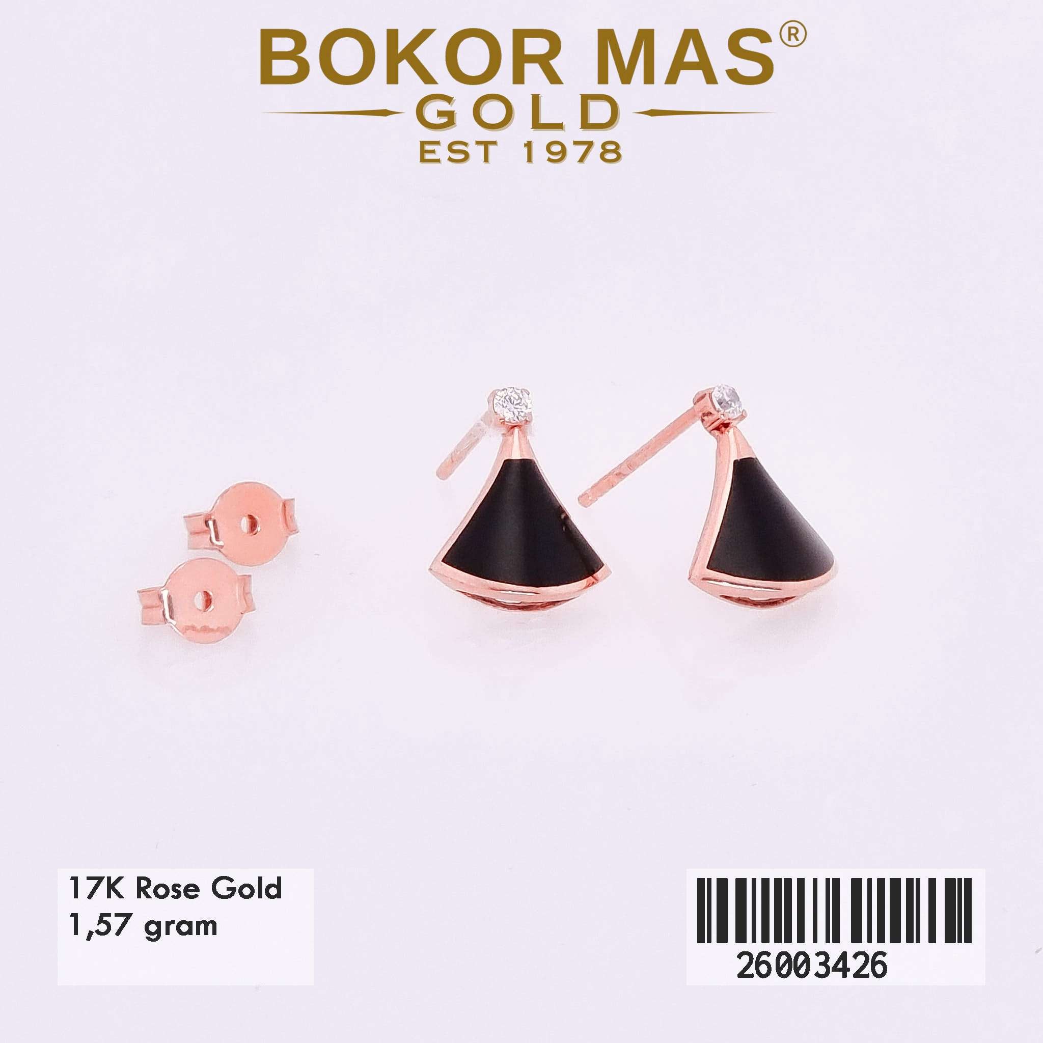  Anting Tusuk Variasi Diva Cat Hitam - 26003426 - 17K
