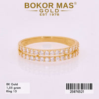 Cincin Dua Layer Variasi Permata - 25076521 - 8K