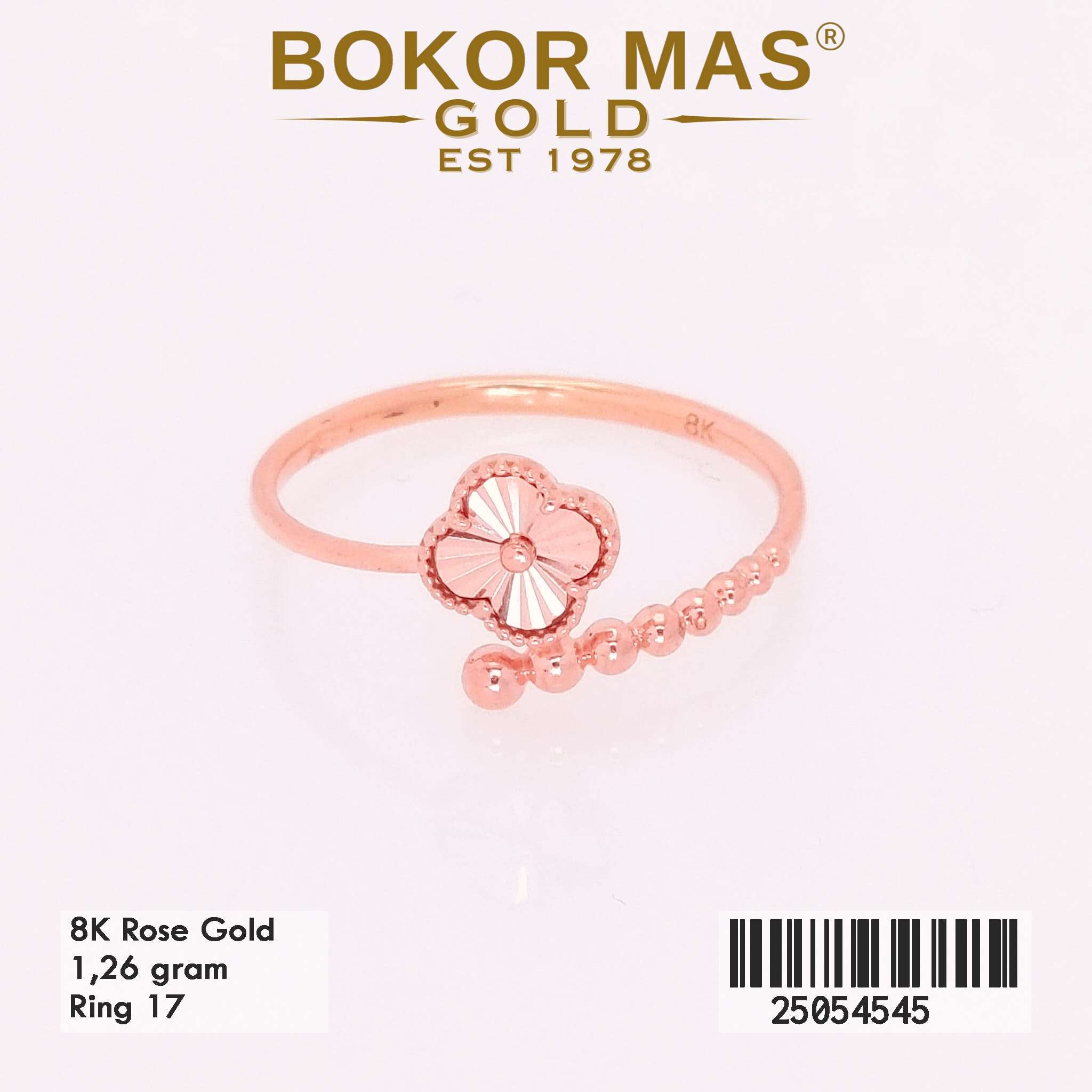 Cincin Emas Varias Bunga Alhambra - 25054545 - 8K