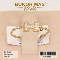 Cincin Emas Variasi Permata H - 24072353 - 8K