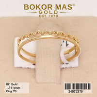 Cincin Emas Variasi Dua Layer - 24072379 - 8K