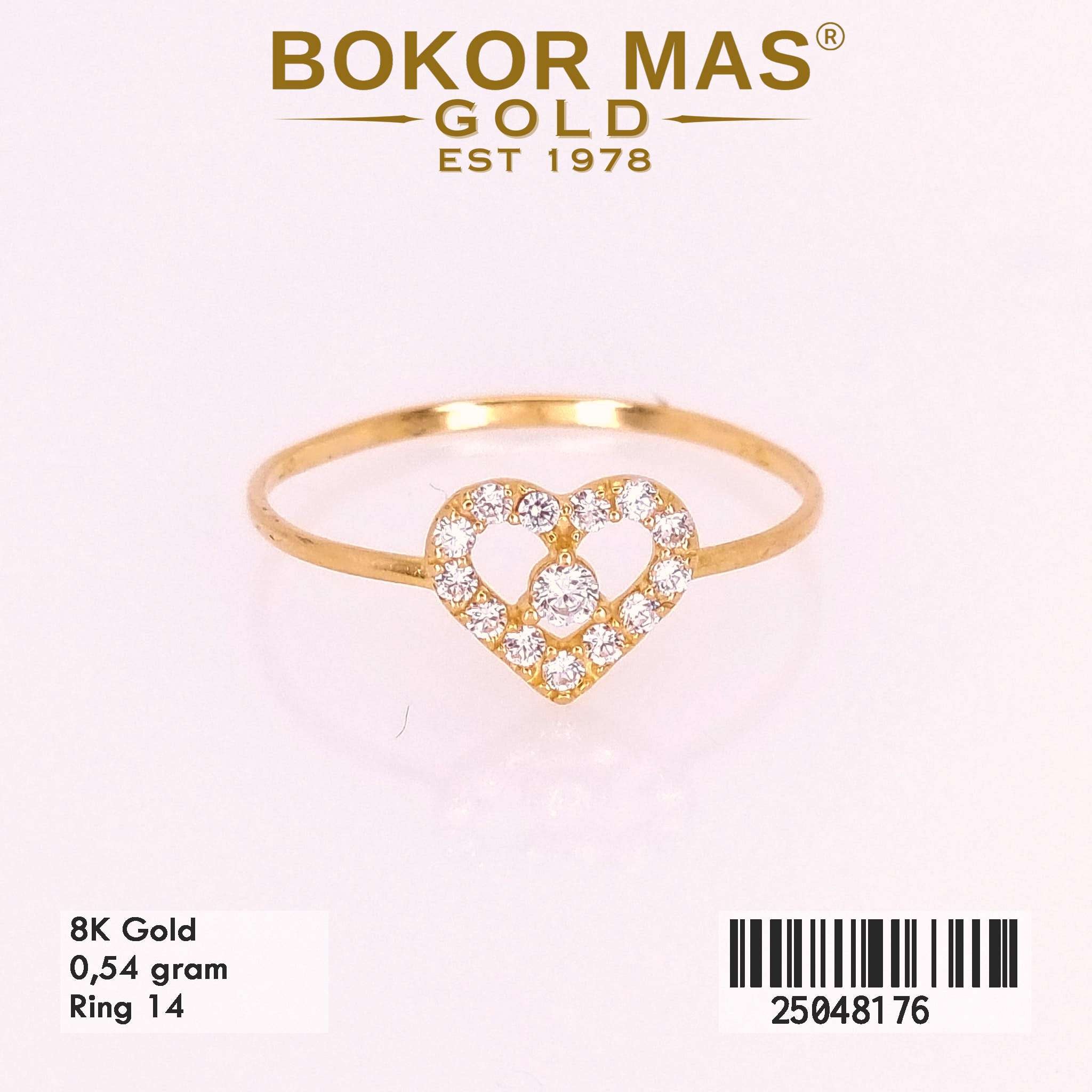 Cincin Variasi Hati Permata - 25048176 - 8K