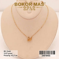 Kalung Emas Siyem Variasi Swan Tanpa Permata - 24070465 - 8K