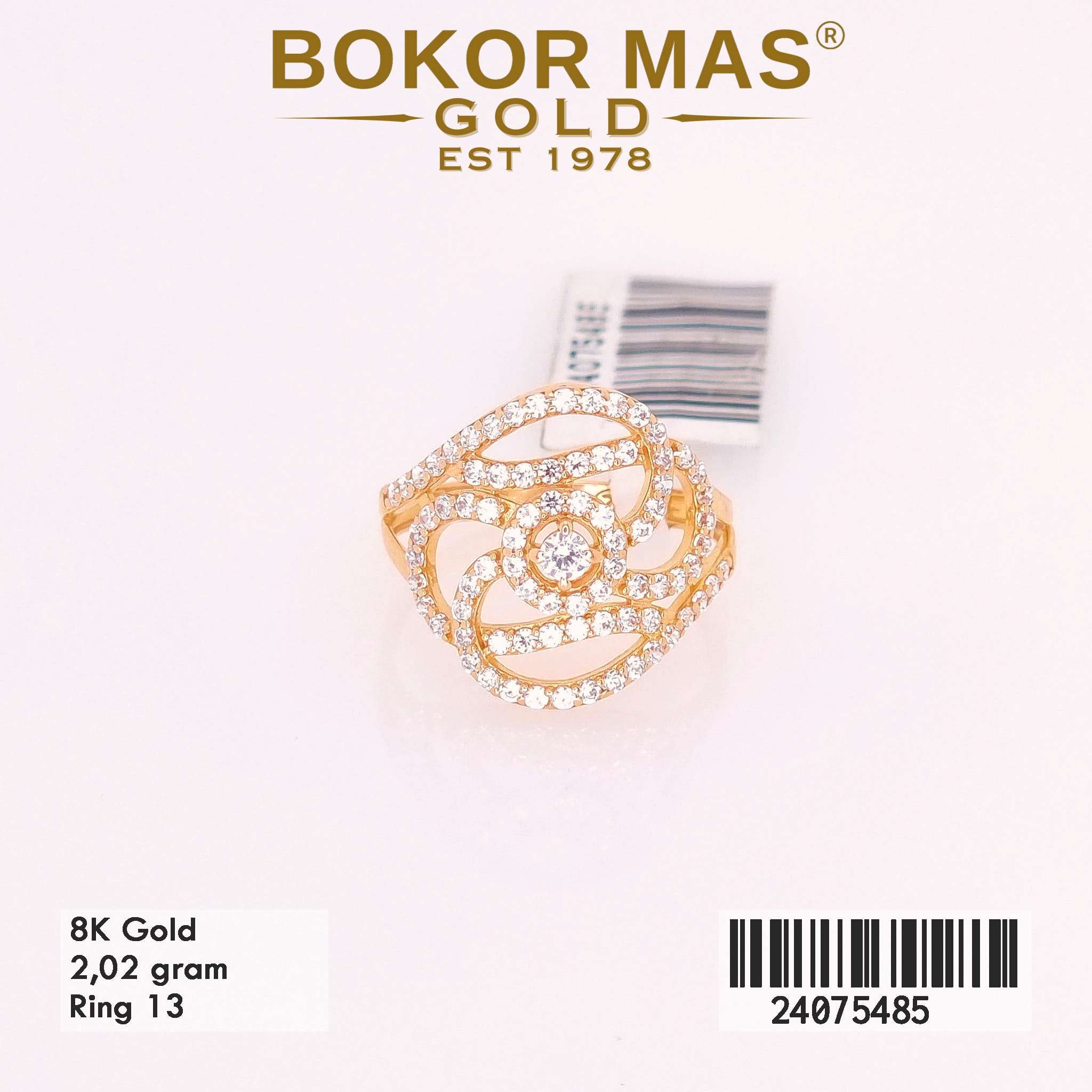 Cincin Variasi Permata Putih Kecil - 24075485 - 8K