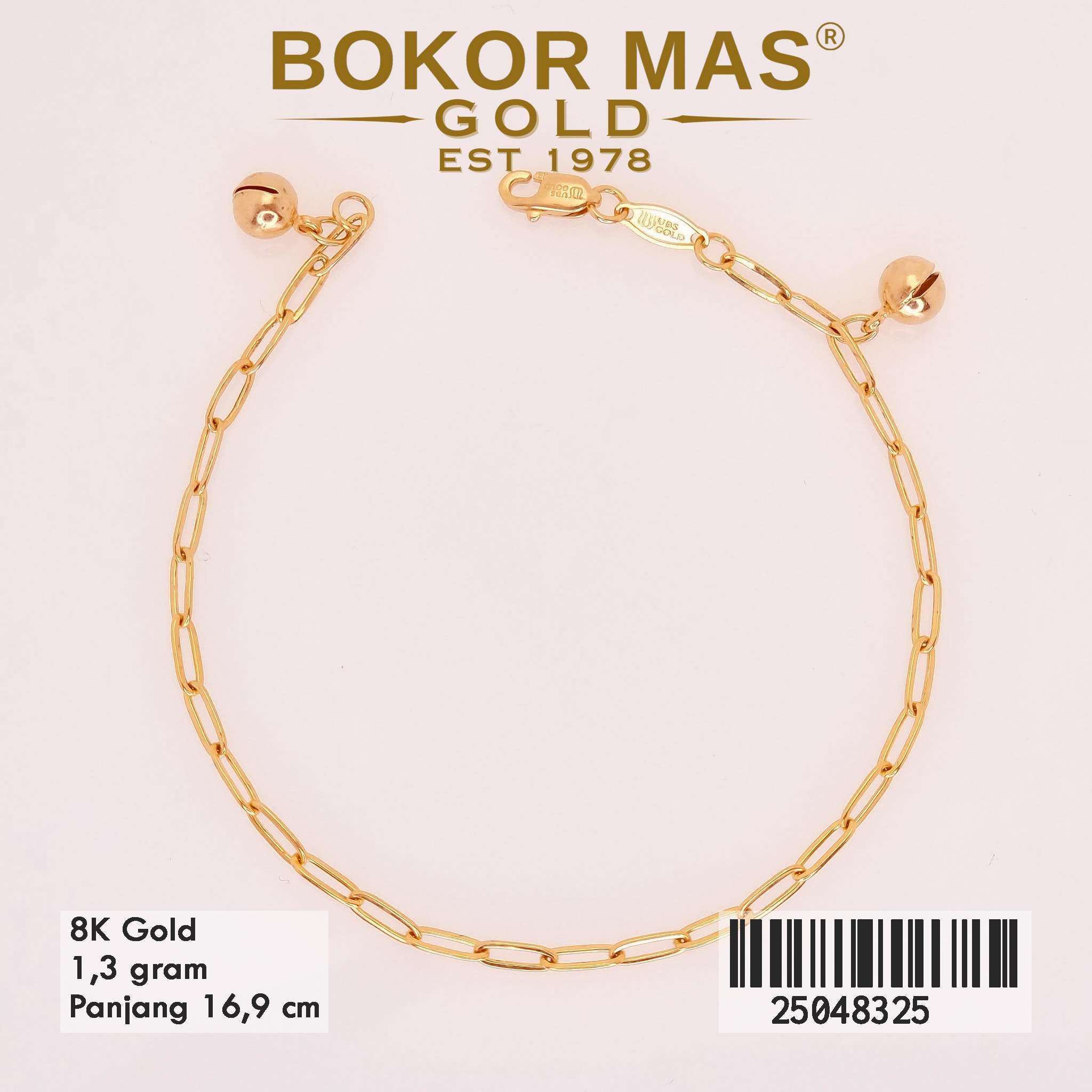 Gelang Rantai Paperclip - 25048325 - 8K