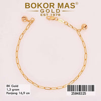 Gelang Emas Rantai Paperclip - 25048325 - 8K