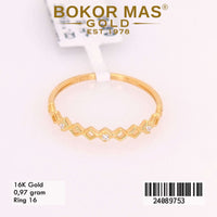 Cincin Emas  Variasi Permata - 24089753 - 16K