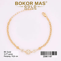 Gelang Rantai Hermei Variasi Permata - 25061107 - 8K