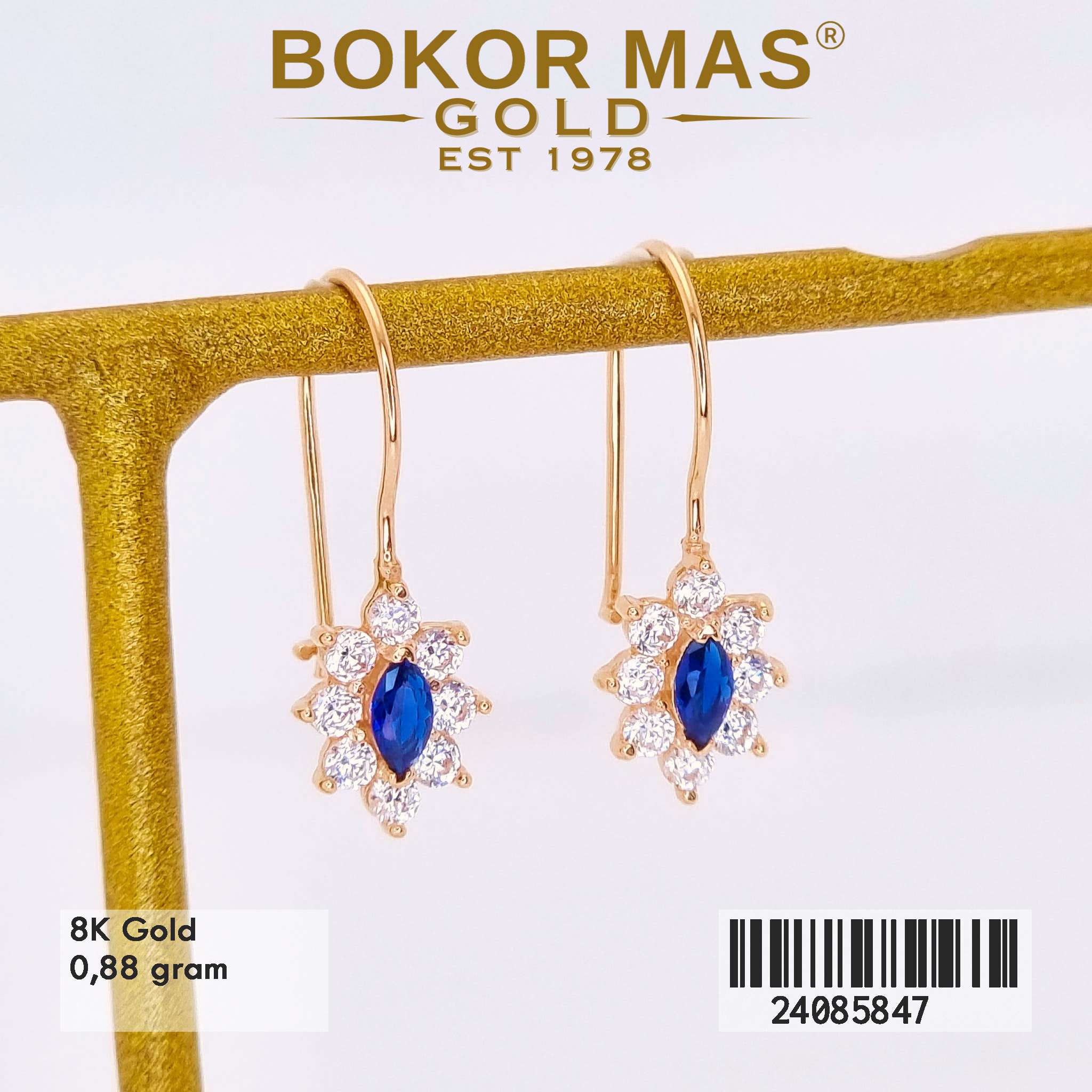 Anting Variasi Stone Blue - 24085847 - 8K