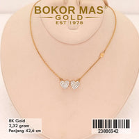 Kalung Emas Siyem Variasi Love Permata - 23086942 - 8K