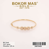 Gelang Emas  Bangkok Anak Variasi Boba Tanpa Permata - 24076465 - 8K