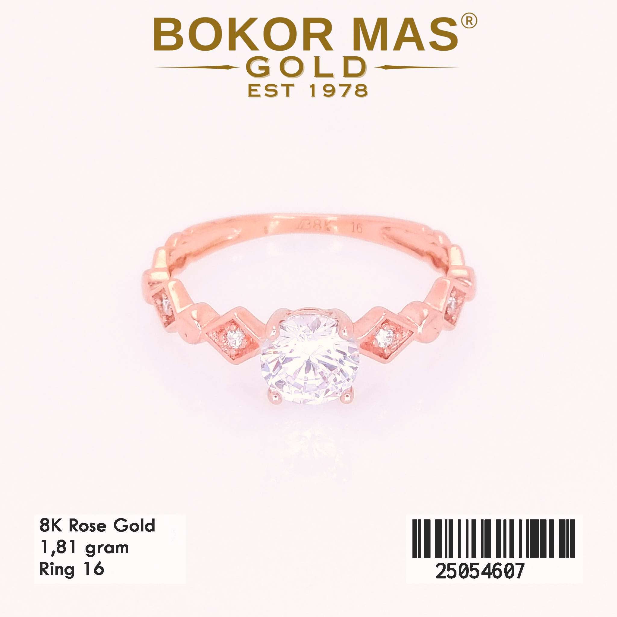 Cincin Emas Variasi Permata Zigzag - 25054607 - 8K