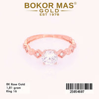 Cincin Emas Variasi Permata Zigzag - 25054607 - 8K
