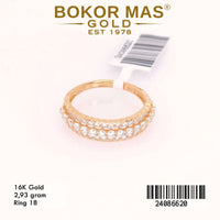 Cincin Emas  Variasi Permata Putih - 24086620 - 16K