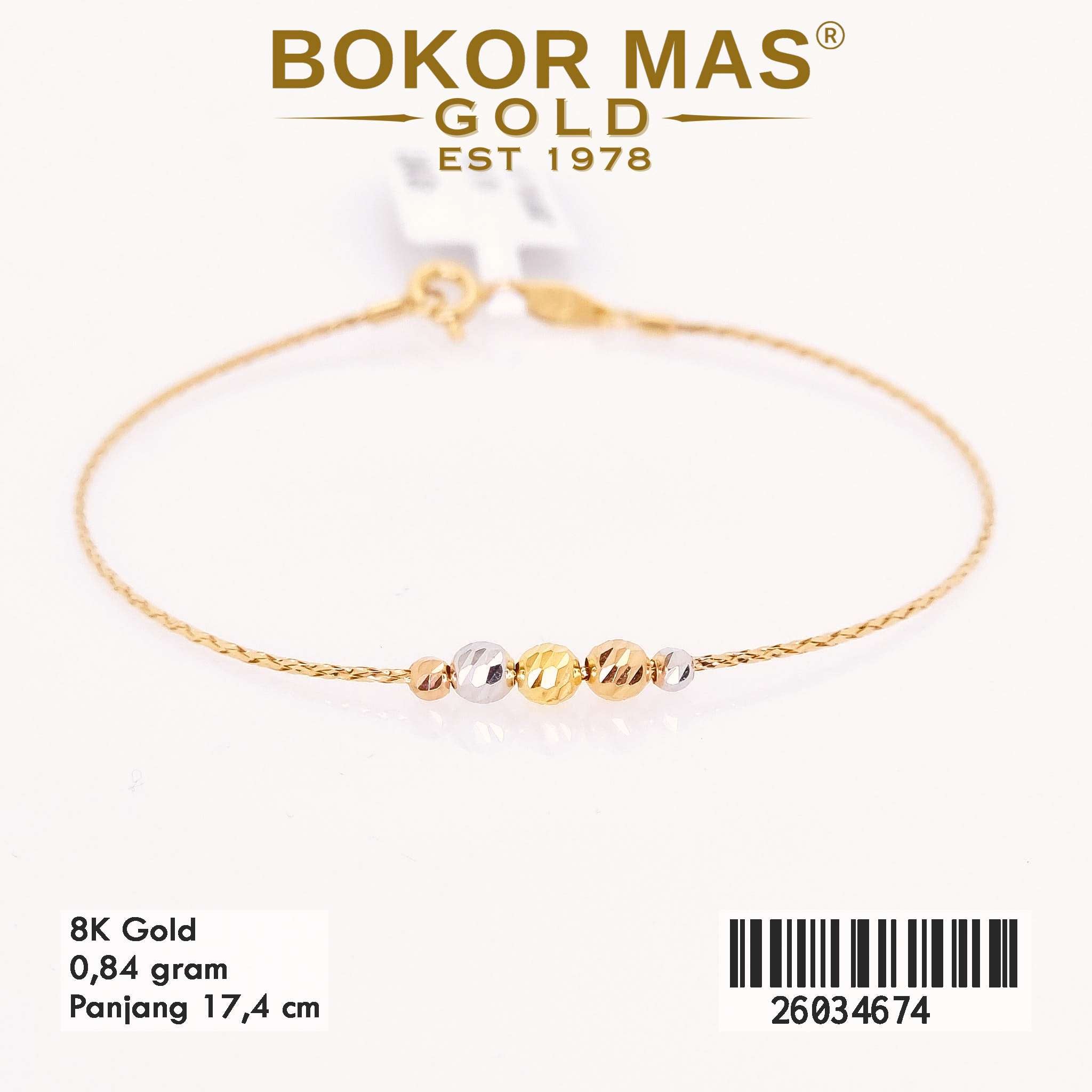  Gelang Rantai Variasi - 26034674 - 8K
