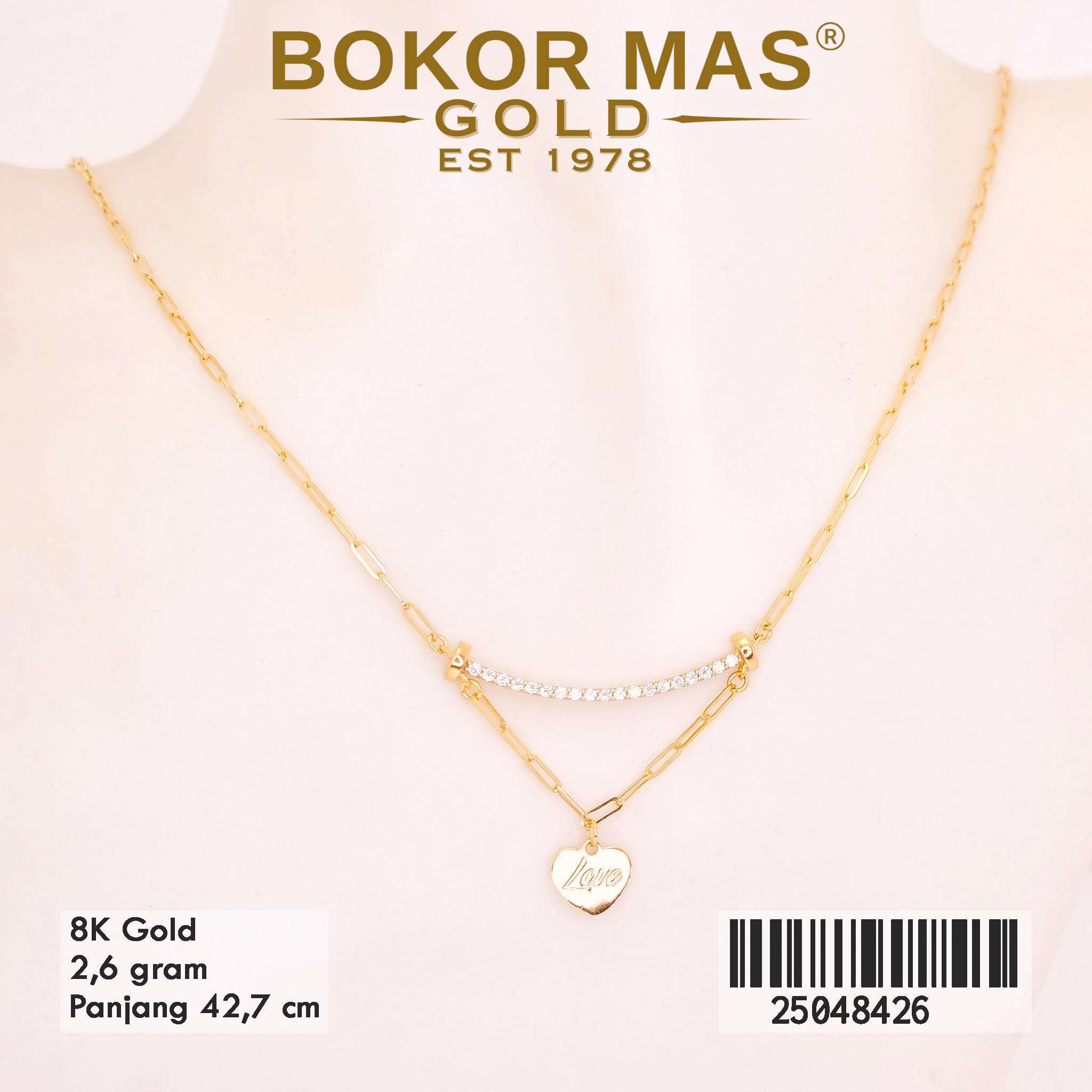 Kalung Paperlina Variasi Love - 25048426 - 8K