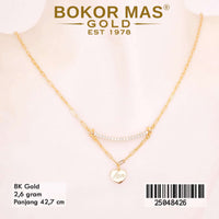 Kalung Emas Paperlina Variasi Love - 25048426 - 8K