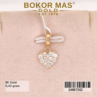 Liontin Emas Variasi Permata Hati - 24087362 - 8K