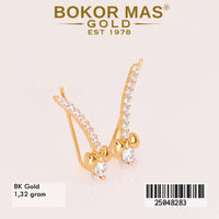 Anting Emas Crawel Variasi Permata - 25048283 - 8K