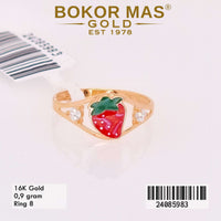 Cincin Emas  Anak Variasi Strawberry - 24085983 - 16K