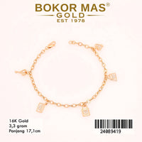 Gelang Emas Rantai Hollotifani Variasi Mainan - 24089419 - 16K