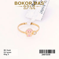 Cincin Emas Anak Variasi Boneka - 24075599 - 8K