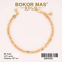 Gelang  Emas Rantai Variasi Hollotifani - 24076263 - 8K