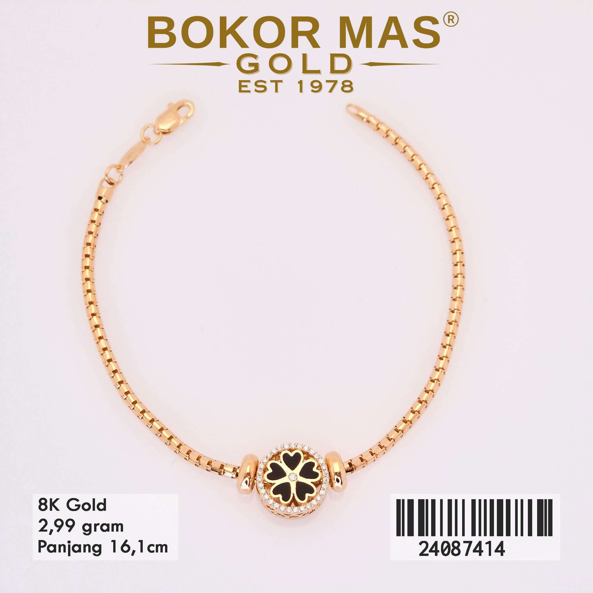 Gelang Rantai Variasi Flower - 24087417 - 8K