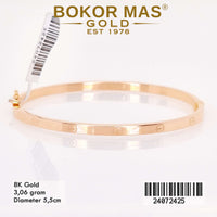 Gelang Emas Kaku Ctr Variasi Tanpa Permata - 24072425 - 8K
