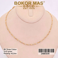 Kalung Emas  Italy Variasi Tanpa Permata - 24085594 -8K