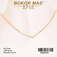 Kalung Emas Itali Tanpa Permata - 23042434 - 9K