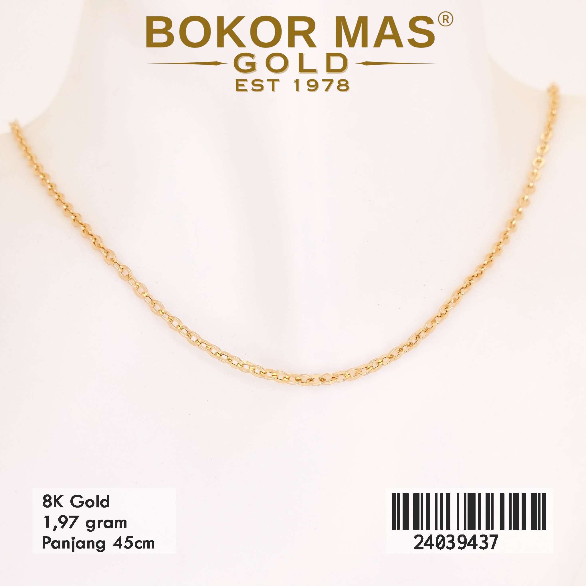 Kalung Toscano Tanpa Permata - 24039437 - 9K