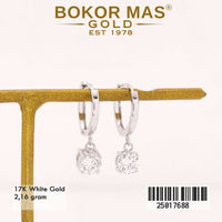 Anting Emas Klip Gantung Permata - 25017688 - 17K