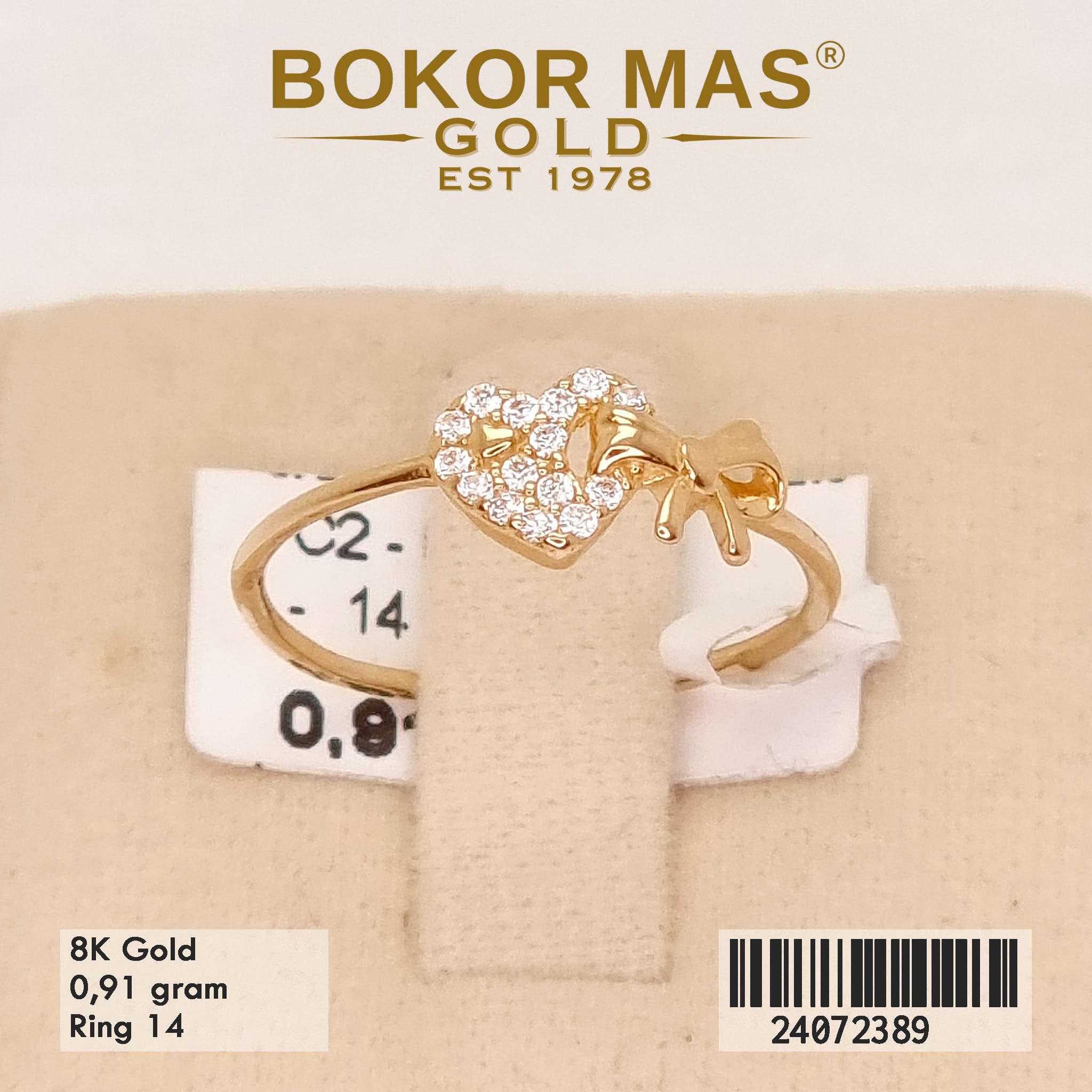 Cincin Variasi Love Permata - 24072389 - 8K